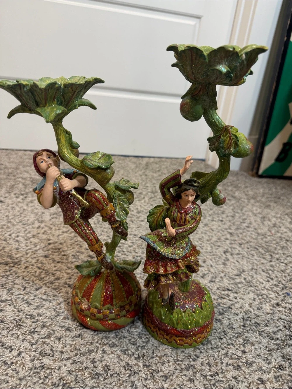 Mark Roberts Fine Interiors Collection Viking Fairy and musician Candleholder